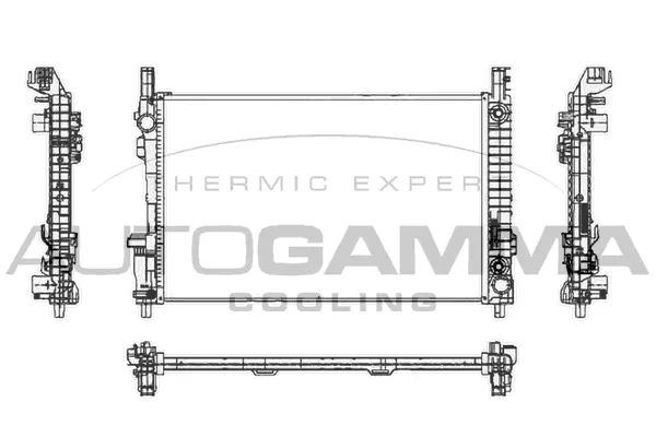 Radiator, engine cooling (105132)
