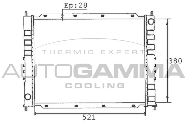 Radiator, engine cooling (100422)