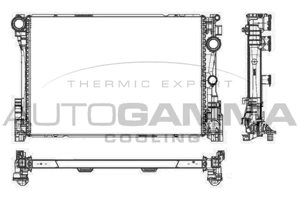 Radiator, engine cooling (105916)