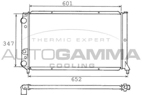 Radiator, engine cooling (100300)