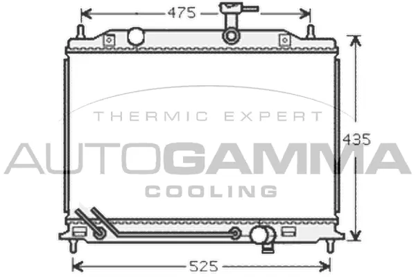 Radiator, engine cooling (104848)