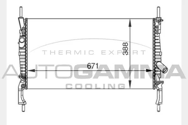 Radiator, engine cooling (104642)