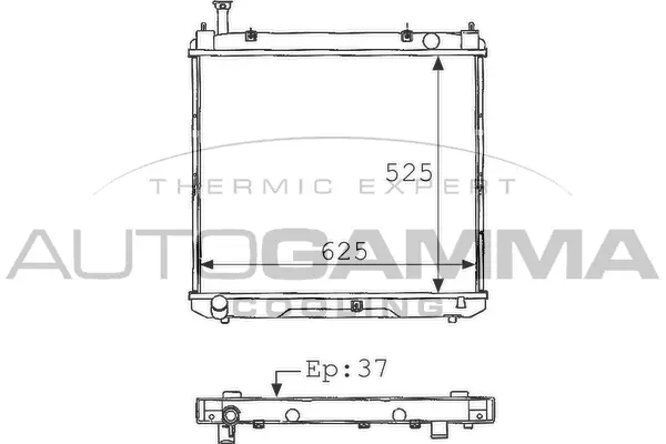 Radiator, engine cooling (101276)