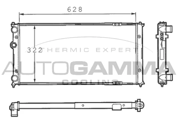 Radiator, engine cooling (101262)