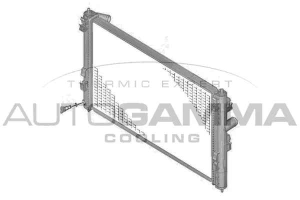 Radiator, engine cooling (107711)