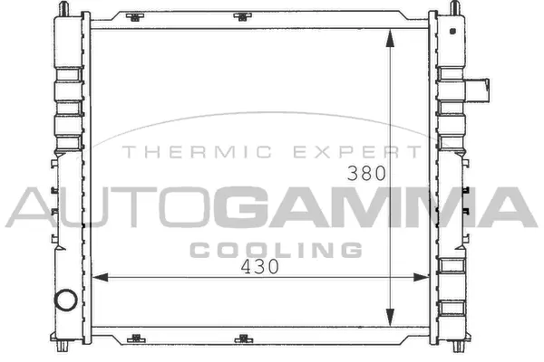 Radiator, engine cooling (100924)
