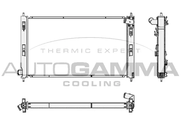 Radiator, engine cooling (105386)