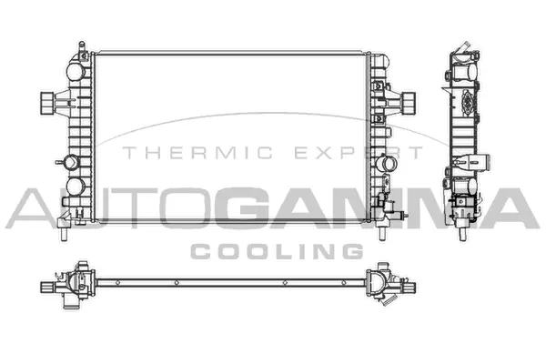 Radiator, engine cooling (103628)