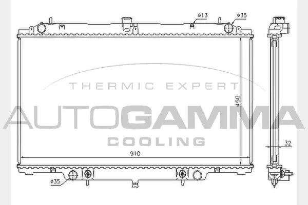 Radiator, engine cooling (104544)