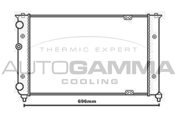 Radiator, engine cooling (104130)