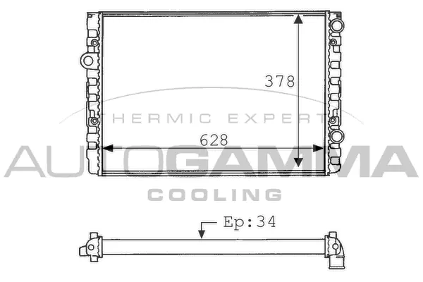 Radiator, engine cooling (101062)