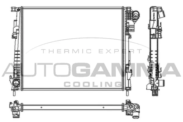 Radiator, engine cooling (105143)