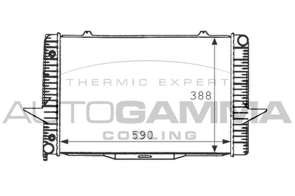 Radiator, engine cooling (101282)