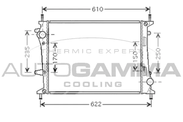 Radiator, engine cooling (104261)