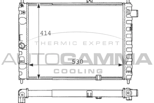 Radiator, engine cooling (100663)