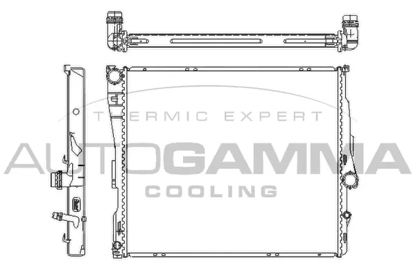 Radiator, engine cooling (107008)