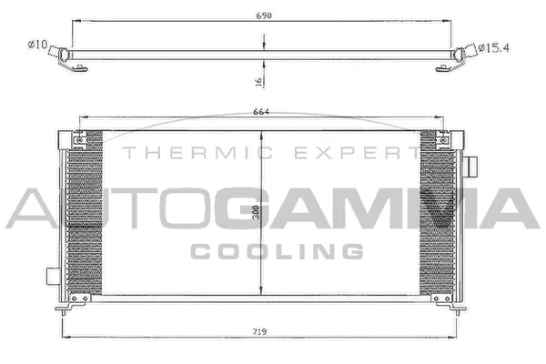 Condenser, air conditioning (105026)