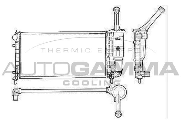 Radiator, engine cooling (103757)