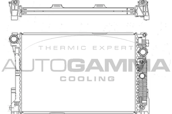 Radiator, engine cooling (105215)