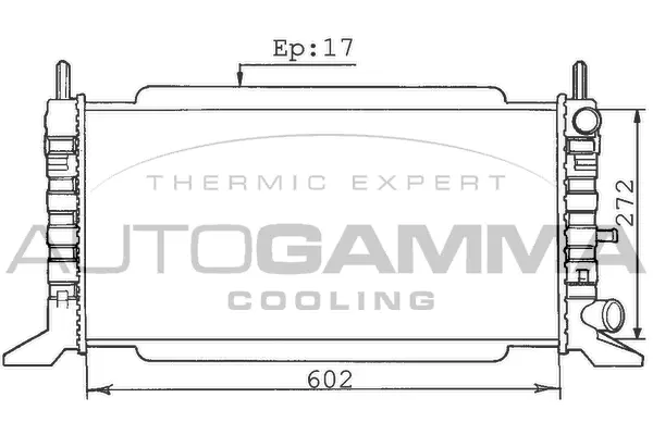 Radiator, engine cooling (100339)