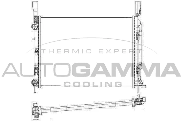 Radiator, engine cooling (105670)