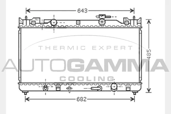 Radiator, engine cooling (104716)