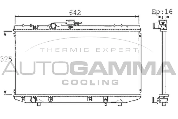 Radiator, engine cooling (101353)