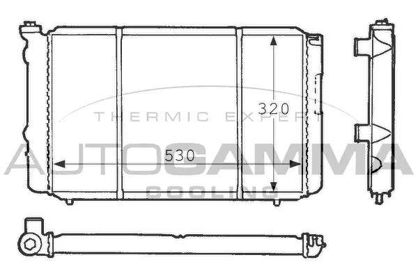 Radiator, engine cooling (100862)