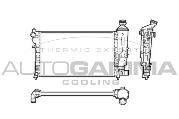 Radiator, engine cooling (103548)