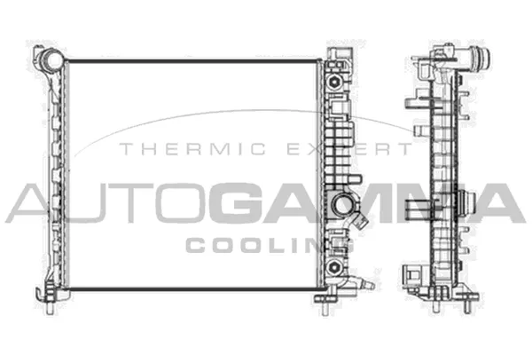 Radiator, engine cooling (105683)