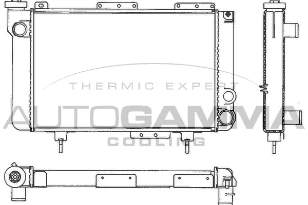 Radiator, engine cooling (100820)