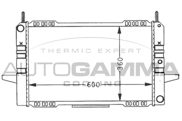 Radiator, engine cooling (100390)