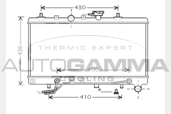 Radiator, engine cooling (104275)
