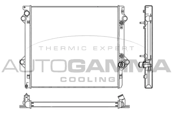Radiator, engine cooling (107690)