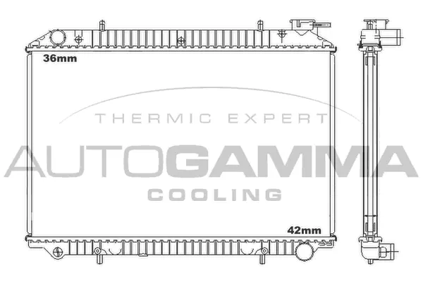 Radiator, engine cooling (102206)