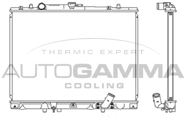 Radiator, engine cooling (102209)