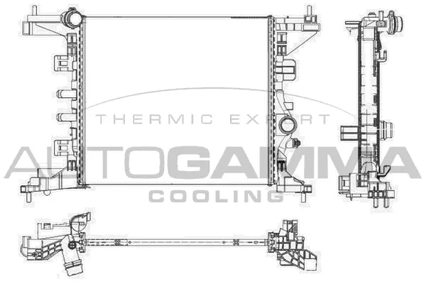 Radiator, engine cooling (105623)
