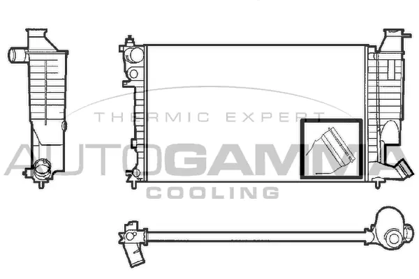 Radiator, engine cooling (101309)