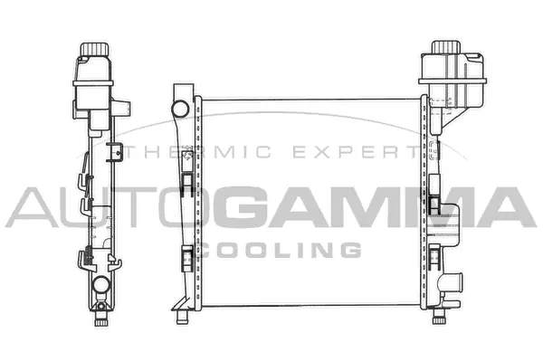 Radiator, engine cooling (101358)