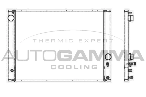 Radiator, engine cooling (105251)