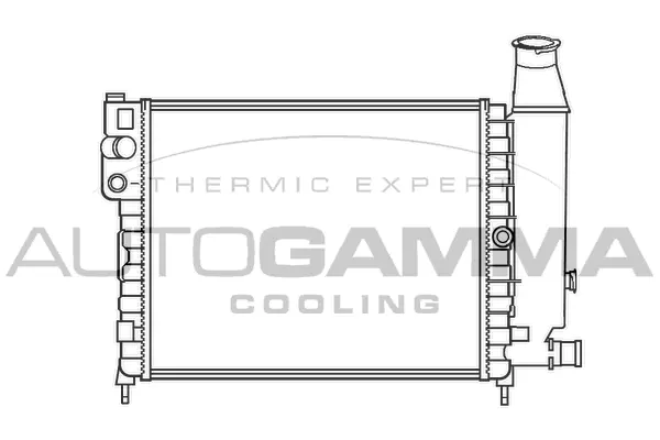Radiator, engine cooling (100151)