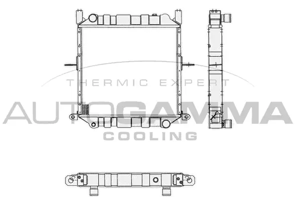 Radiator, engine cooling (105290)