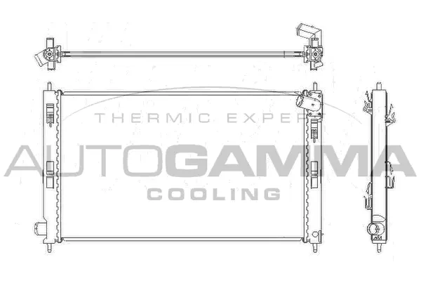 Radiator, engine cooling (105216)