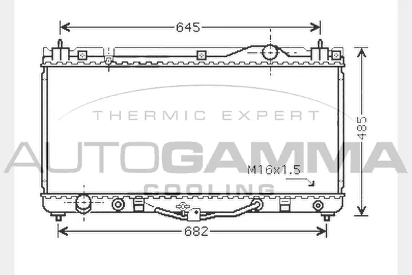 Radiator, engine cooling (104717)