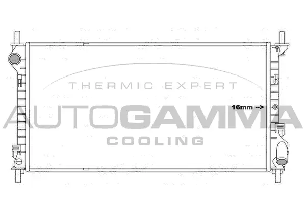 Radiator, engine cooling (107003)