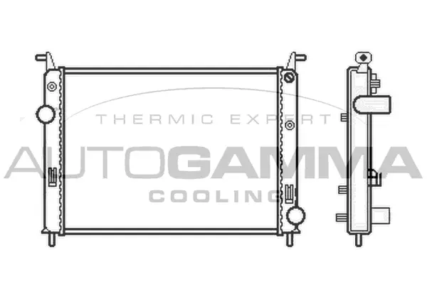 Radiator, engine cooling (105429)