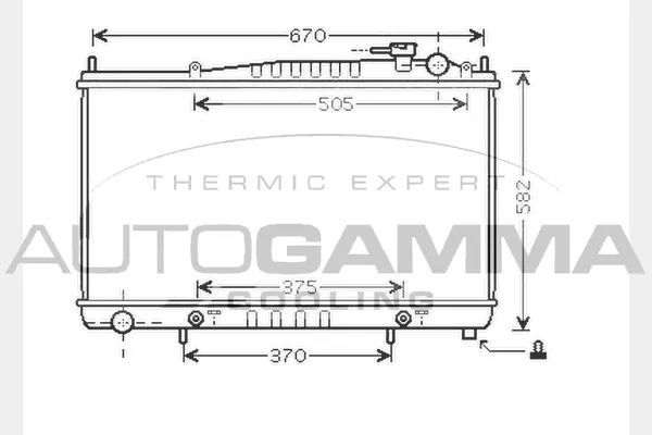 Radiator, engine cooling (104298)