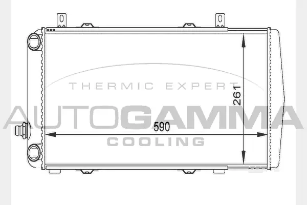 Radiator, engine cooling (104756)