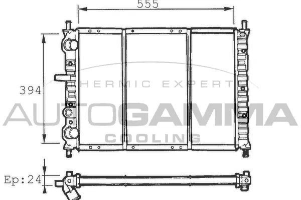 Radiator, engine cooling (100262)