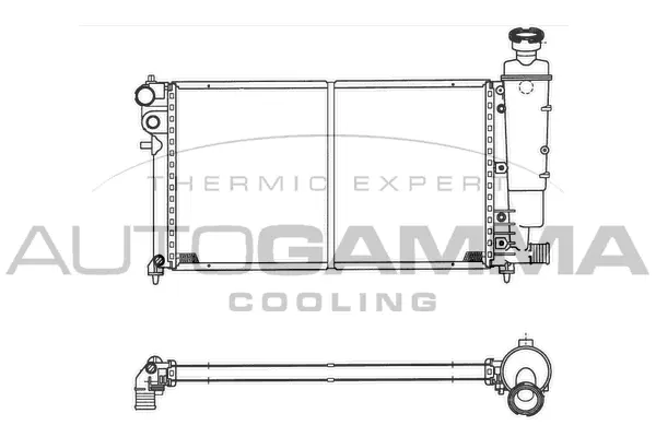 Radiator, engine cooling (101471)